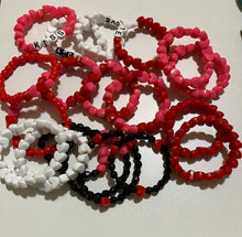 Load image into Gallery viewer, BRACELETS: Valentine's Day Expression, Seed & Heart Beads
