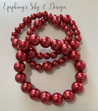 Load image into Gallery viewer, BRACELETS: Shiny, pearl-beaded bracelets