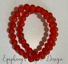 Load image into Gallery viewer, BRACELETS: FROSTED (Round) Beads