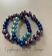 Load image into Gallery viewer, BRACELETS: Shiny, pearl-beaded bracelets