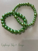Load image into Gallery viewer, BRACELETS: Shiny, pearl-beaded bracelets