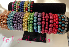 Load image into Gallery viewer, BRACELETS: Shiny, pearl-beaded bracelets
