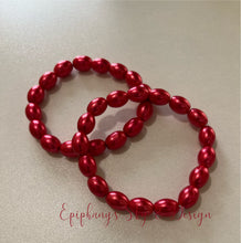 Load image into Gallery viewer, BRACELETS: Shiny, pearl-beaded bracelets