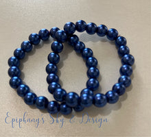 Load image into Gallery viewer, BRACELETS: Shiny, pearl-beaded bracelets