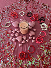 Load image into Gallery viewer, BRACELETS: Valentine's Day Expression, Seed & Heart Beads