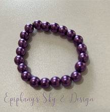 Load image into Gallery viewer, BRACELETS: Shiny, pearl-beaded bracelets