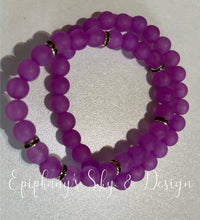 Load image into Gallery viewer, BRACELETS: FROSTED (Round) Beads