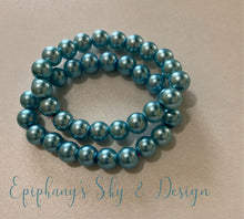 Load image into Gallery viewer, BRACELETS: Shiny, pearl-beaded bracelets