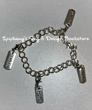 Load image into Gallery viewer, BRACELETS: Charm Bracelets (rectangular) Inspirational Words Bracelets