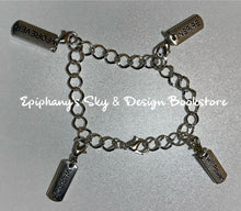 Load image into Gallery viewer, BRACELETS: Charm Bracelets (rectangular) Inspirational Words Bracelets