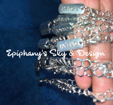 Load image into Gallery viewer, BRACELETS: Charm Bracelets (rectangular) Inspirational Words Bracelets