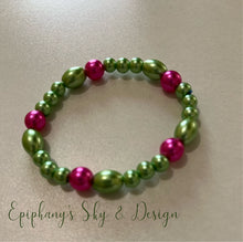 Load image into Gallery viewer, BRACELETS: Shiny, pearl-beaded bracelets
