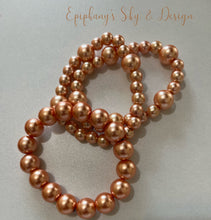 Load image into Gallery viewer, BRACELETS: Shiny, pearl-beaded bracelets